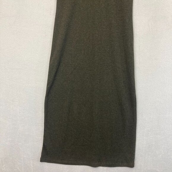 American Eagle Outfitters Long Maxi Wool Blend Dress Small S Brown Short Sleeve - Picture 4 of 13